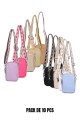 Synthetic crossbody bag smartphone size LY2304V : colour:Pack of 10