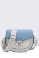 11055-BV Multicolor Grained Synthetic Shoulder Bag 