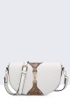 16010-BV Synthetic Shoulder Bag : colour:White