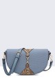 16010-BV Synthetic Shoulder Bag : colour:Blue
