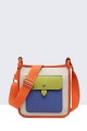 28577-BV Multicolor Synthetic Shoulder Canvas Bag : colour:Blue