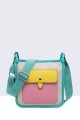 28577-BV Multicolor Synthetic Shoulder Canvas Bag : colour:Pink