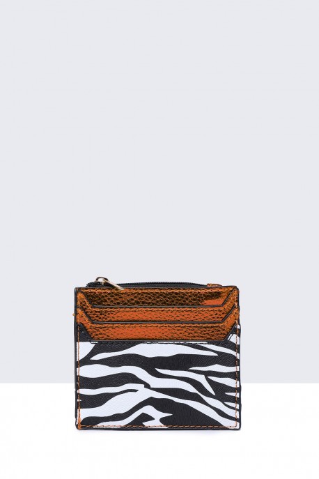 D-30043 Porte-carte / Porte-monnaie synthétique : couleur:Marron (Brown)