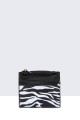 D-30043 Synthetic Wallet Card Holder : colour:Black