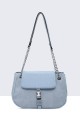 Synthetic handbag 16003-BV : colour:Blue