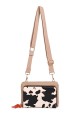 Synthetic phone pouch with shoulder strap MJ80011-BV : colour:Khaki