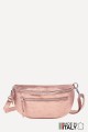 Metallic Leather fanny pack ZE-9004-MT : Colors:Rose Gold