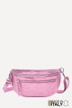 Metallic Leather fanny pack ZE-9004-MT : Colors:Pink