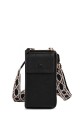 Synthetic crossbody bag smartphone size GZ2070V : colour:Black