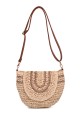 HL13202 Shoulder bag made of paper straw crocheted : colour:Beige