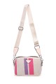 Multicoloured jute canvas shoulder bag 188-96