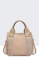 Rhinestone fringe handbag 11027-BV : colour:Khaki