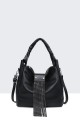 Rhinestone fringe handbag 11028-BV : colour:Black