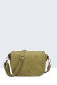 11032-BV Grained Synthetic Shoulder Bag