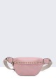 11033-BV Grained Synthetic Fanny Bag : colour:Pink