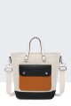 Multicoloured canvas backpack 28578-BV : colour:Beige