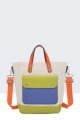 Multicoloured canvas backpack 28578-BV : colour:Blue