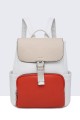 Multicolored synthetic backpack 28581-BV : colour:Red