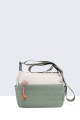 28598-BV Multicolor nylon Shoulder Bag : colour:Green