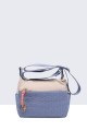 28598-BV Multicolor nylon Shoulder Bag : colour:L.Blue