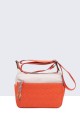 28598-BV Multicolor nylon Shoulder Bag : colour:Orange