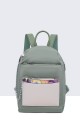 Multicolored synthetic backpack 28612-BV : colour:Green