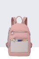Multicolored synthetic backpack 28612-BV : colour:Pink