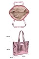 metallic synthetic handbag 28615-BV