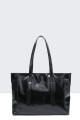metallic synthetic handbag 28615-BV : colour:Black