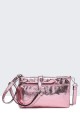 metallic synthetic shoulder bag 28617-BV : colour:Pink