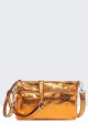 metallic synthetic shoulder bag 28617-BV : colour:Orange