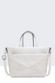 Multicolour synthetic handbag 28623-BV : colour:White