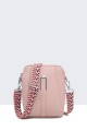 Synthetic pouch with shoulder strap DC-30019-BV : colour:Pink