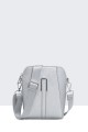 Synthetic pouch with shoulder strap DC-30019-BV : colour:Silver