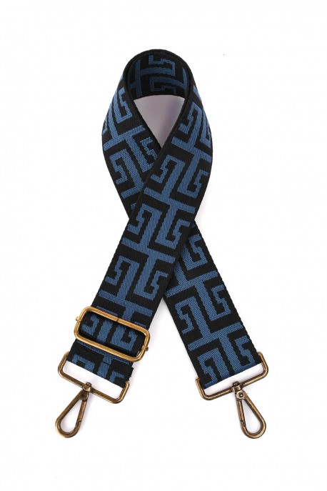 A40-RS-BZ Adjustable patterned shoulder strap with bronze carabiners : Shoulder strap color:009.002
