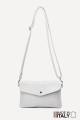 Leather crossbody clutch bag ZE-9010 : colour:White
