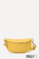 Leather fanny pack ZE-9009 : colour:Lemon Yellow