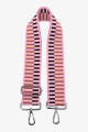 A40-RS-AG Adjustable patterned shoulder strap with silver carabiners