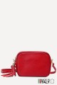 Grained Leather crossbody bag ZE-9019-G : colour:Red