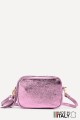 Metallic Grained Leather crossbody bag ZE-9019-MT