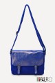 Leather Messenger Crossbody bag ZE-9006 : colour:Sapphire