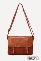 Leather Messenger Crossbody bag ZE-9006 : colour:Brick (Teja)