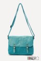 Leather Messenger Crossbody bag ZE-9006 : colour:(Aqua Green
