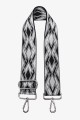 A40-RS-AG Adjustable patterned shoulder strap with silver carabiners