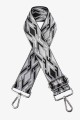 A40-RS-AG Adjustable patterned shoulder strap with silver carabiners