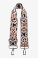 A40-RS-AG Adjustable patterned shoulder strap with silver carabiners