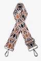 A40-RS-AG Adjustable patterned shoulder strap with silver carabiners