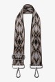 A40-RS-AG Adjustable patterned shoulder strap with silver carabiners