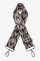 A40-RS-AG Adjustable patterned shoulder strap with silver carabiners