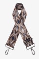 A40-RS-AG Adjustable patterned shoulder strap with silver carabiners